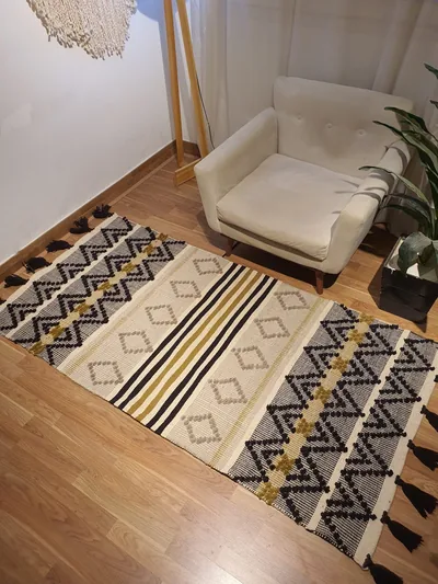 Black, Off White And Beige