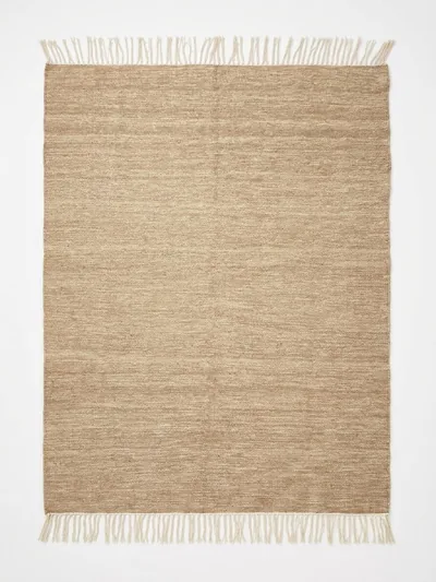 Handmade Modern Beige Kilim