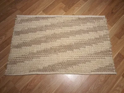 Handmade Modern Light Brown And Beige Door Mat