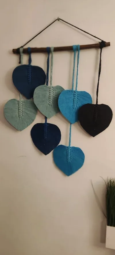 Handmade Modern Shades Of Blue Makramya