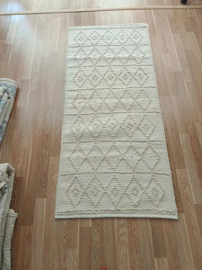 Handmade Modern White Cotton