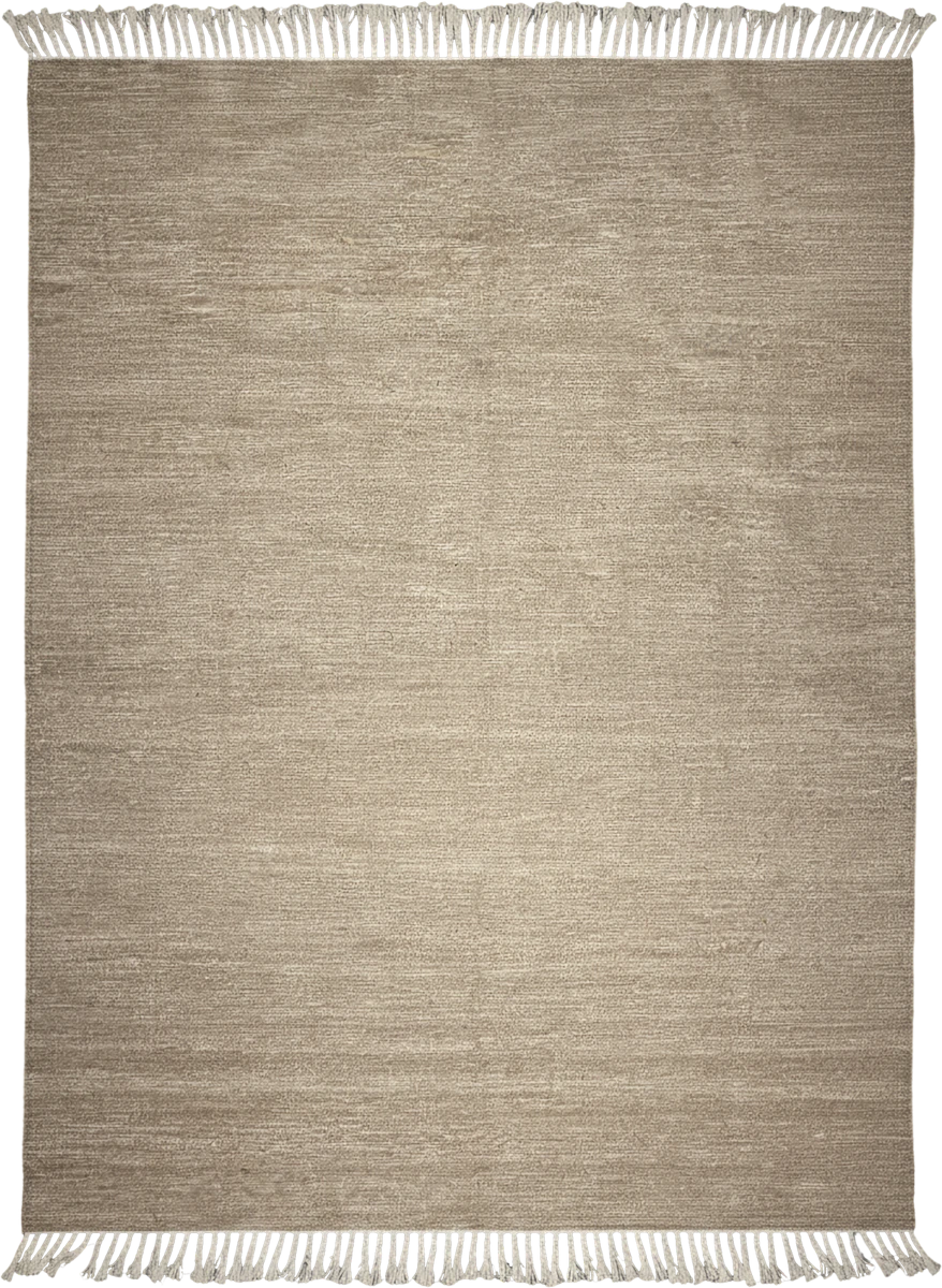 Handmade Modern Beige Kilim