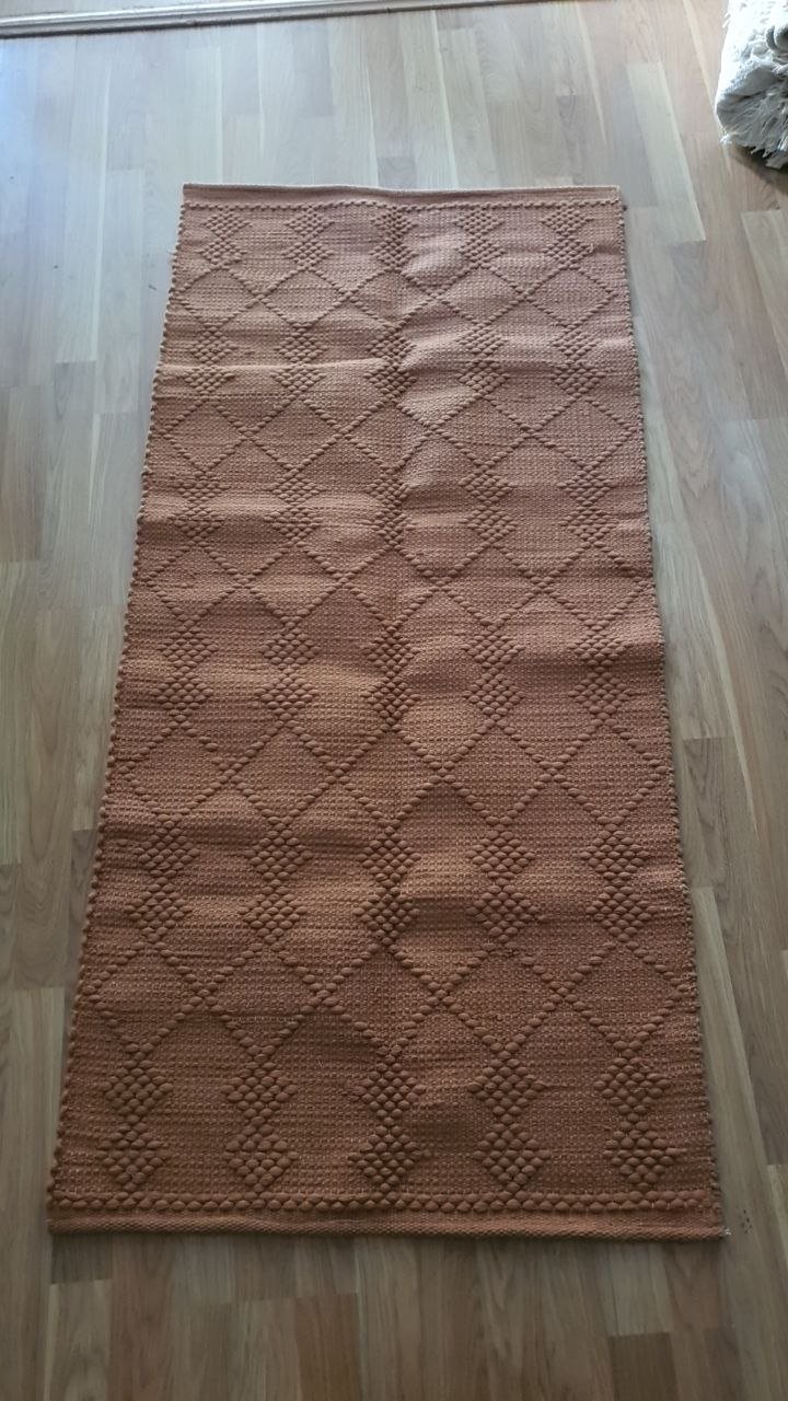 Handmade Modern Brown Cotton Kilim
