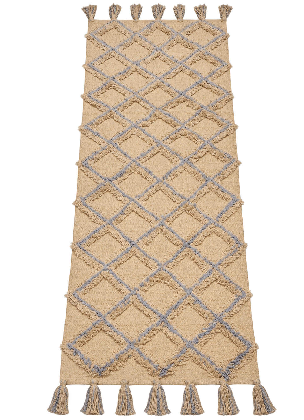 Handmade Modern Beige And Gray Kilim