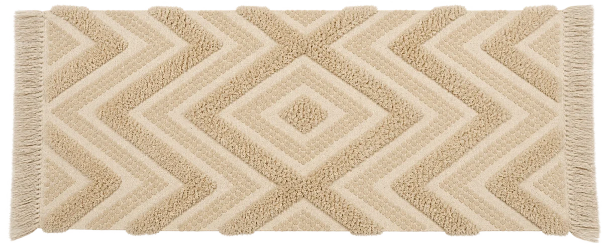 Handmade Modern Off White Kilim
