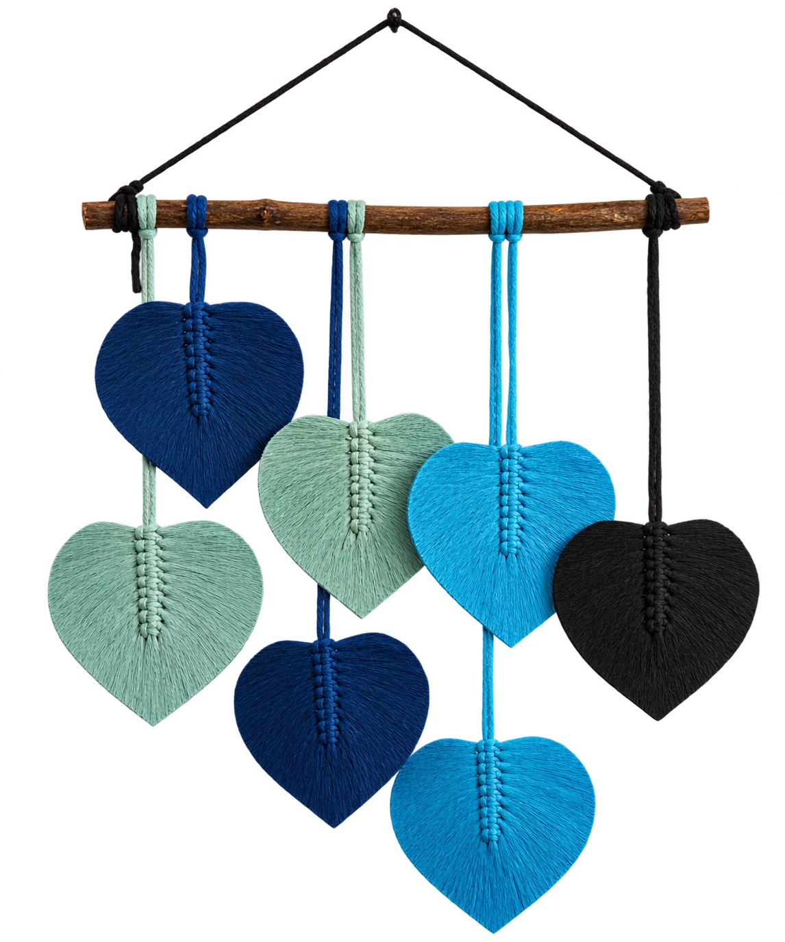 Handmade Modern Shades Of Blue Makramya
