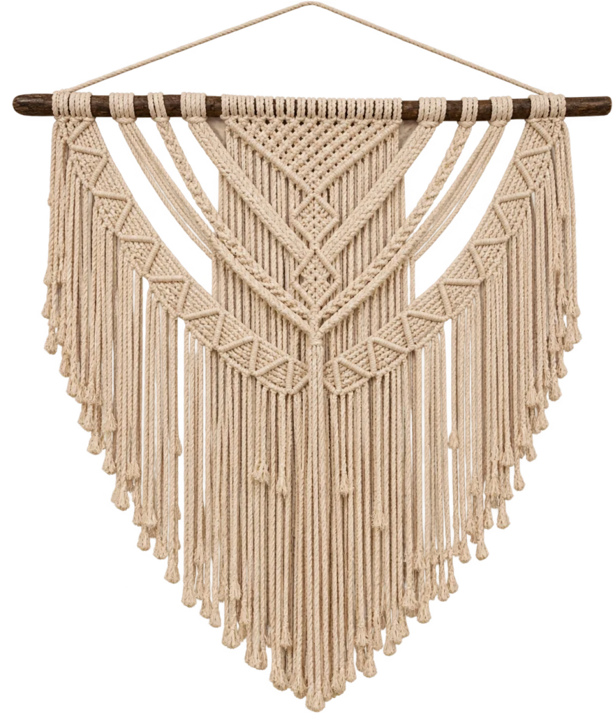 Handmade Modern Off White Makramya