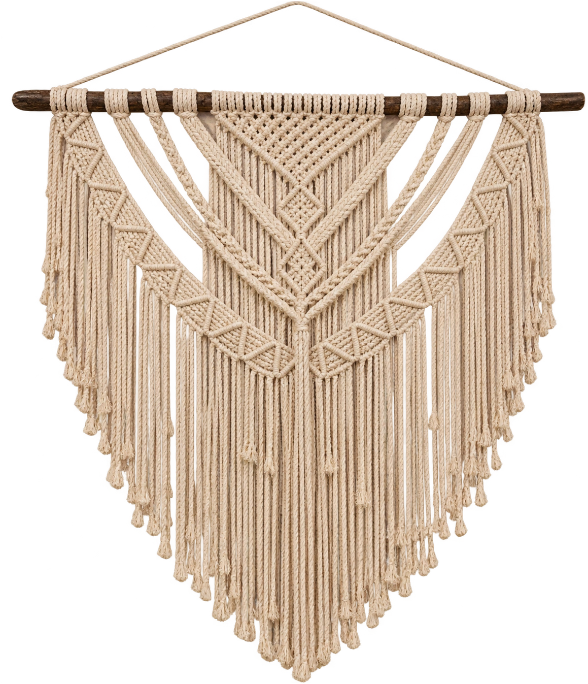 Handmade Modern Off White Makramya