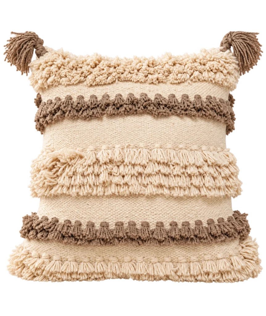 Handmade Modern Off white Cushion