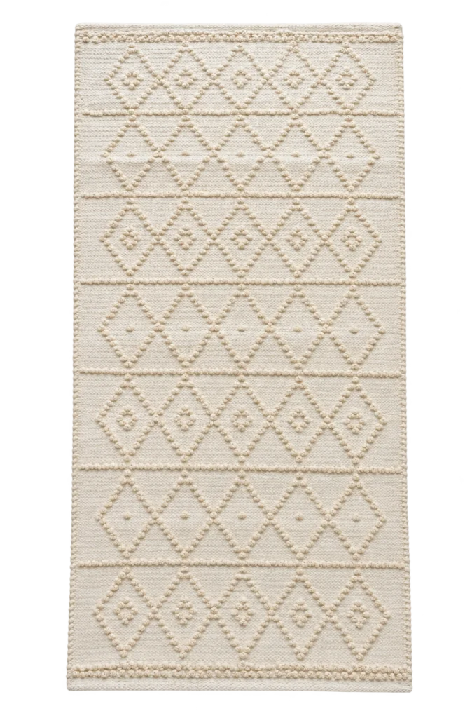 Handmade Modern White Cotton