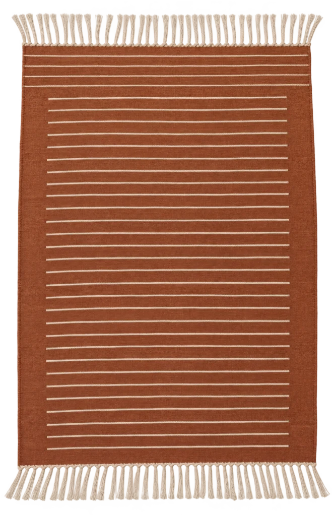 Handmade Modern Reddish Brown
