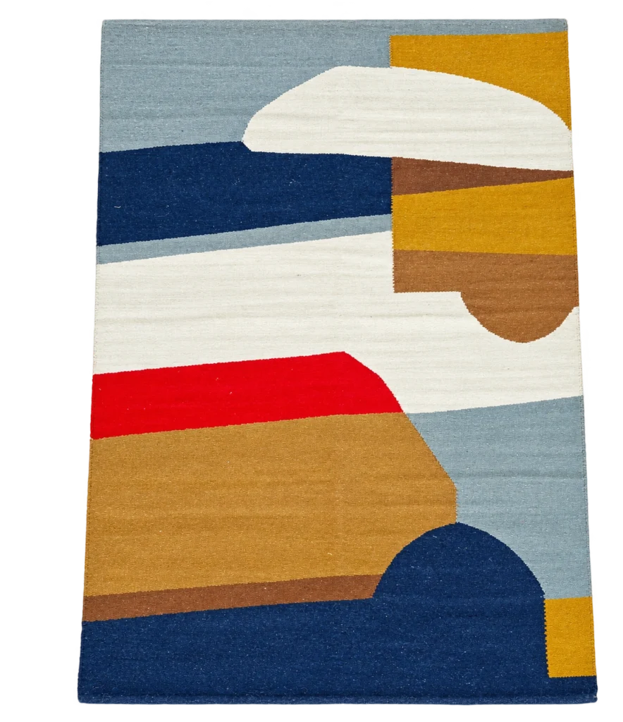 Handmade Modern Colorful Kilim