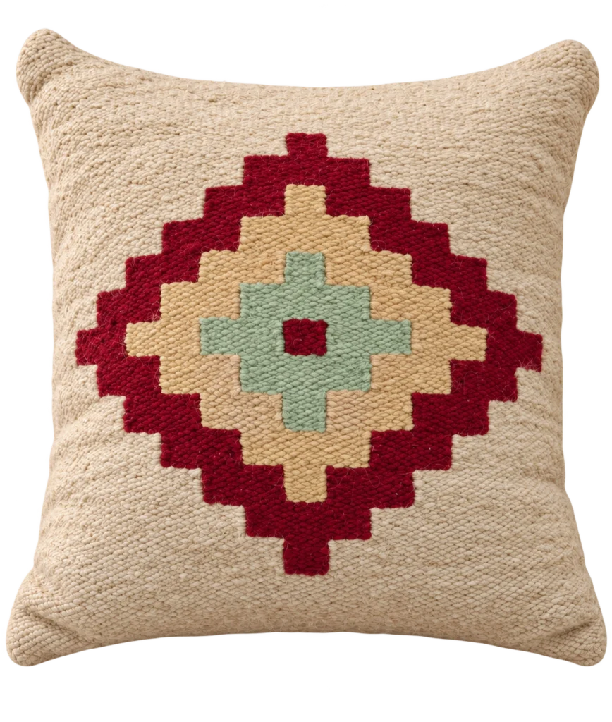 Handmade Modern Off White Cushion