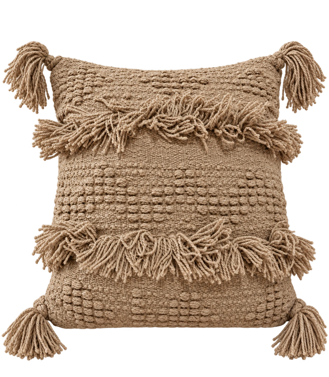 Handmade Modern Beige Cushion
