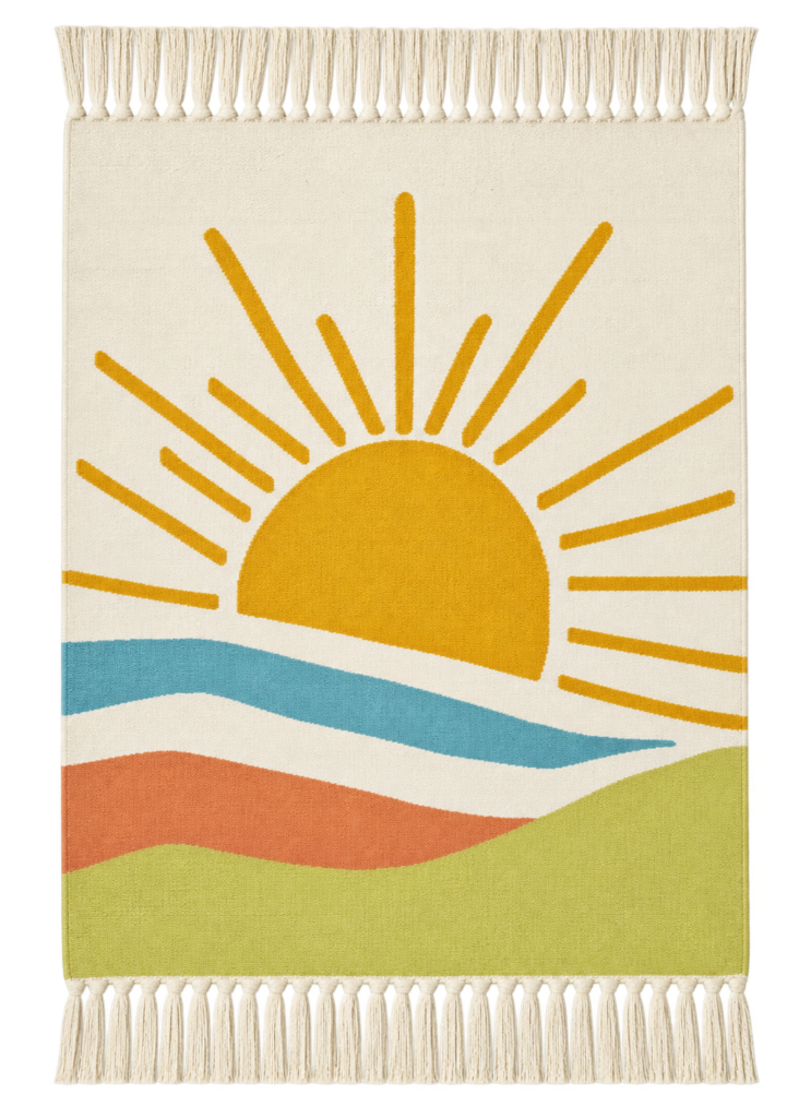 Sunrise wool kilim