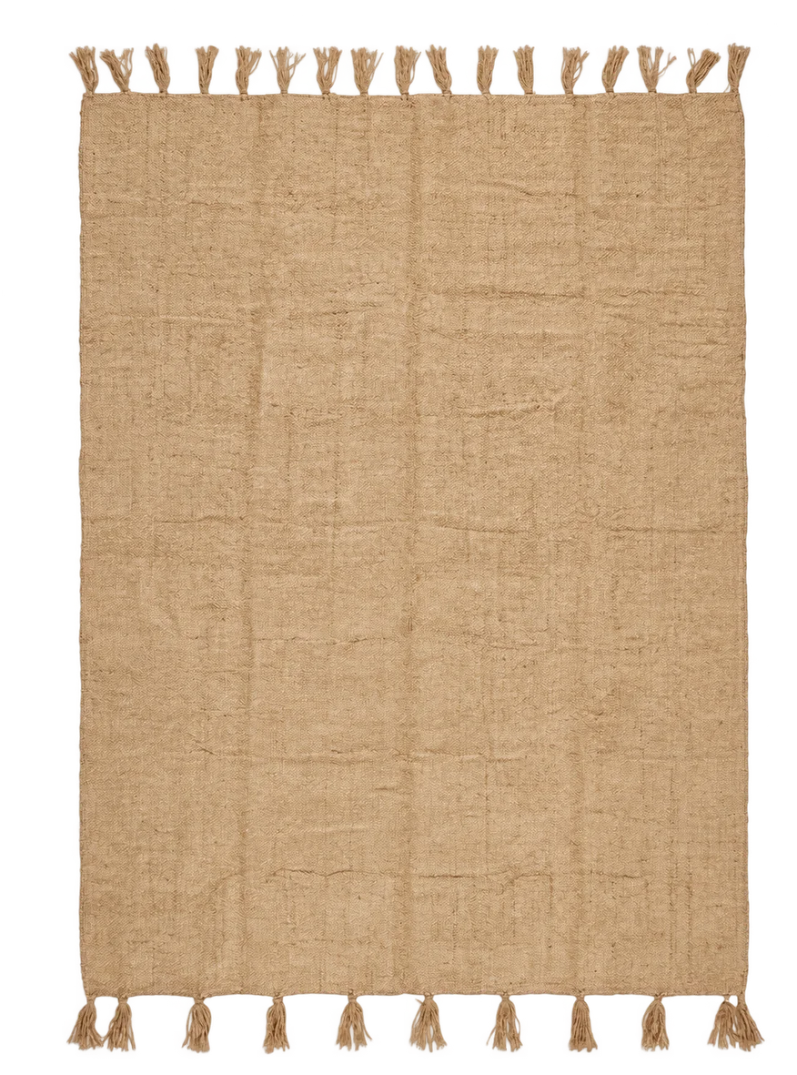 Natural jute kilim